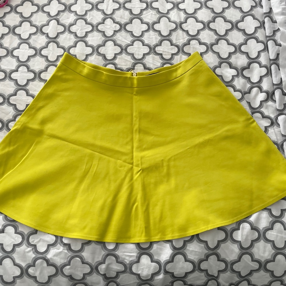 Club Monaco Yellow A-line skirt
